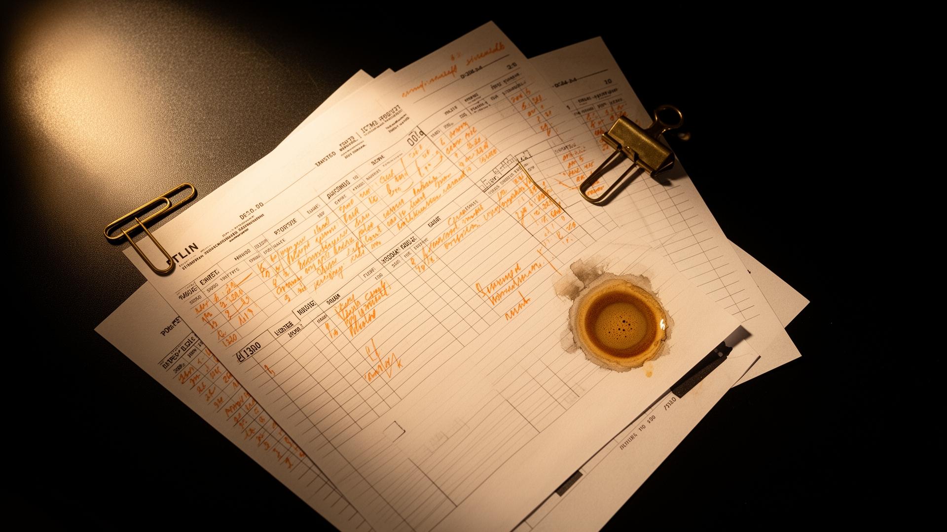 Hand-marked paper timesheets, the way we used to track time